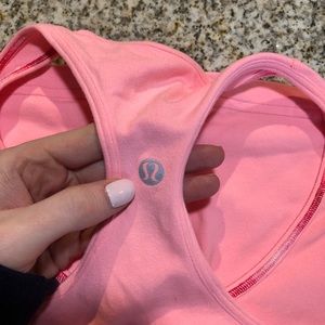 Lululemon peach/pink cool racerback sz 6
